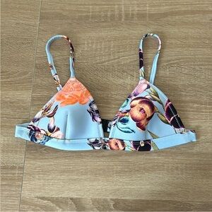 Triangl Swimwear -Orange/Blue Floral Bikini